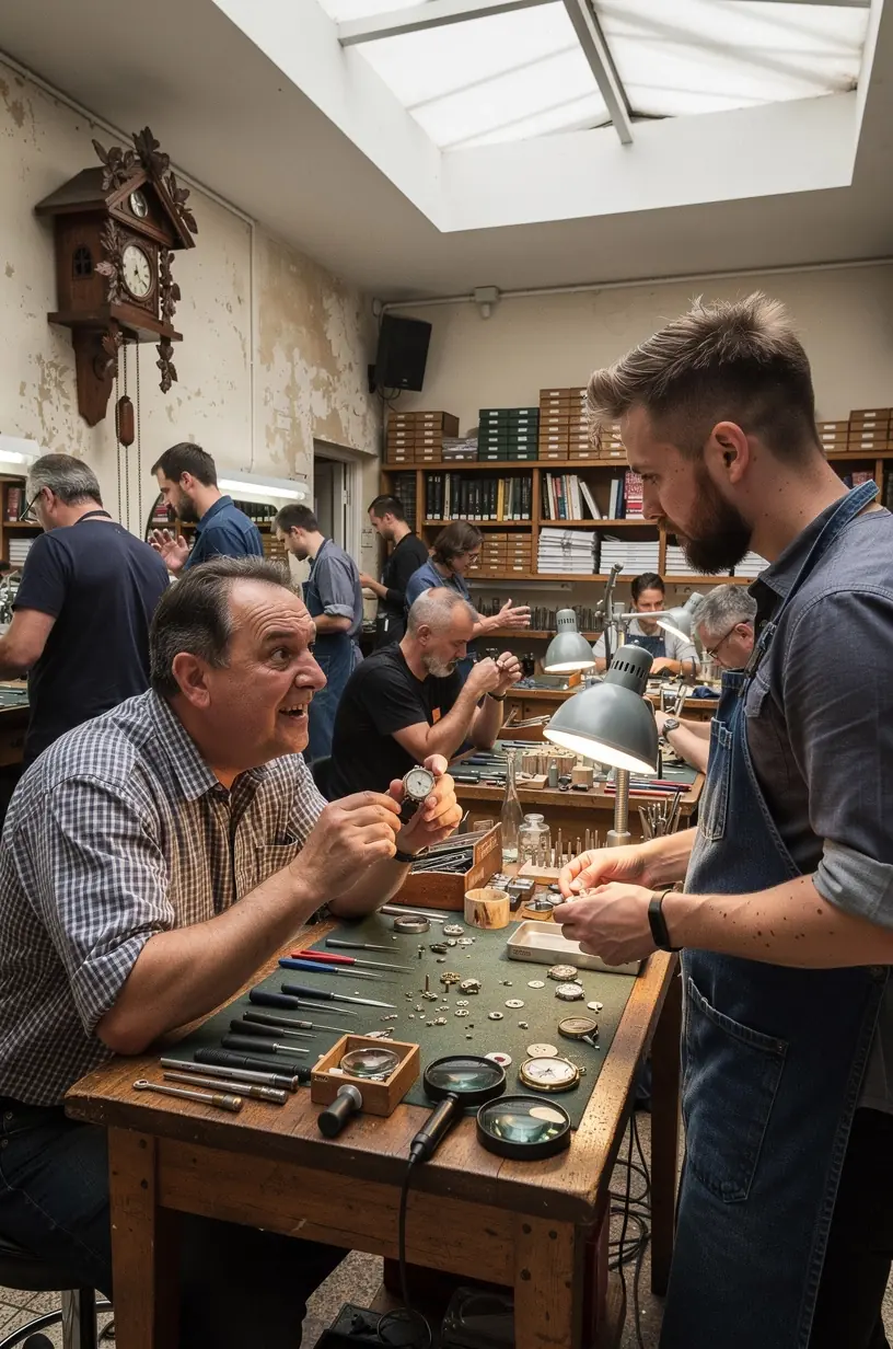 Close-up of watch gaskets for repair and maintenance