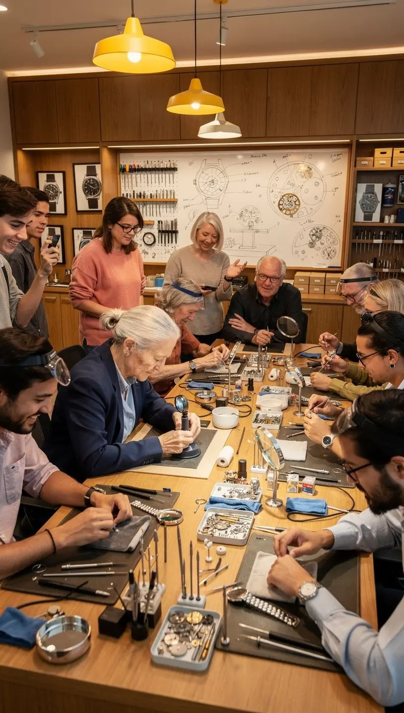 Guide to various watch movement types illustration